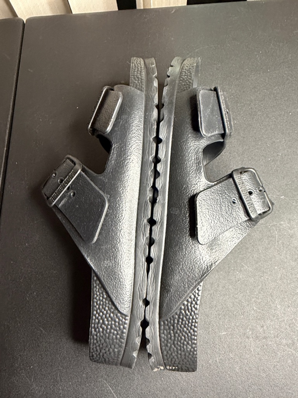 Birkenstock Classic Black Double-Buckle Slide Sandals Size 37 (EU) - Picture 6 of 7